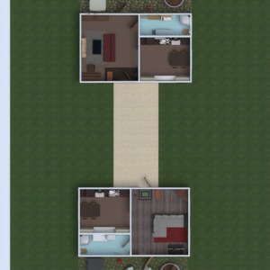floorplans 独栋别墅 家具 装饰 diy 浴室 卧室 客厅 结构 3d