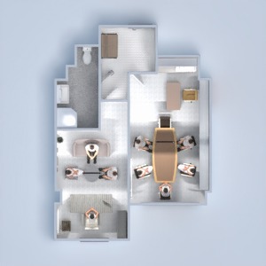 progetti appartamento decorazioni studio monolocale 3d