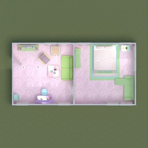 floorplans 卧室 客厅 3d