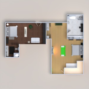 floorplans maison terrasse salle de bains chambre à coucher salon garage cuisine extérieur salle à manger 3d