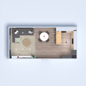 floorplans decoração quarto cozinha 3d