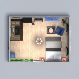 планировки дом спальня гостиная 3d