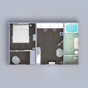 planos apartamento muebles decoración bricolaje cuarto de baño dormitorio estudio descansillo 3d