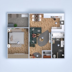floorplans butas baldai vonia miegamasis svetainė virtuvė eksterjeras apšvietimas namų apyvoka valgomasis аrchitektūra sandėliukas 3d