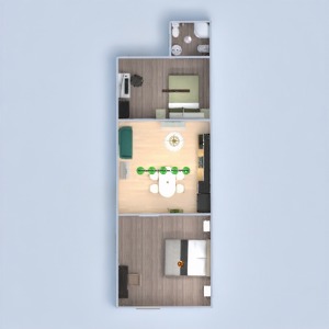 planos apartamento casa dormitorio 3d