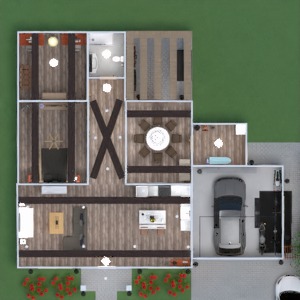 floorplans namas garažas 3d
