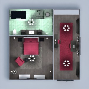 floorplans 家具 卧室 办公室 照明 3d