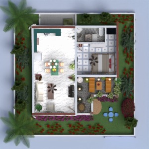 floorplans wohnung garage kinderzimmer lagerraum, abstellraum terrasse 3d