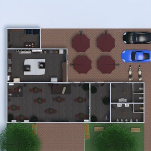 floorplans möbel garage küche landschaft eingang 3d