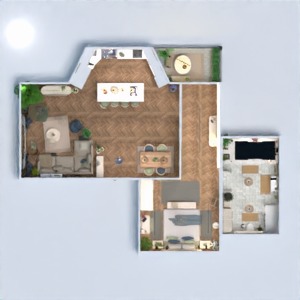 floorplans garage lagerraum, abstellraum landschaft eingang terrasse 3d