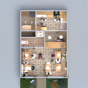 floorplans eclairage paysage café salle à manger architecture 3d