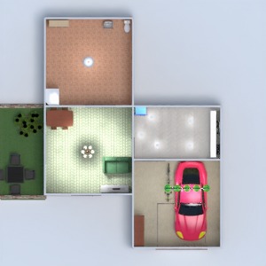 floorplans maison meubles chambre d'enfant eclairage paysage 3d