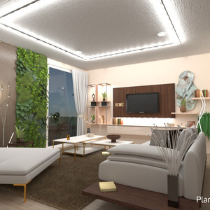 floorplans 露台 家具 装饰 客厅 照明 3d
