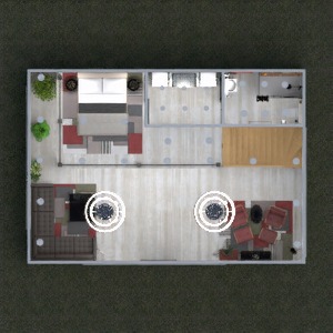 planos apartamento muebles decoración arquitectura 3d