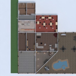 floorplans kawiarnia mieszkanie typu studio 3d