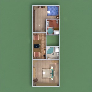 floorplans dom meble na zewnątrz architektura 3d