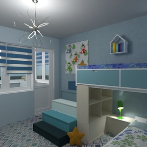 floorplans 家具 装饰 儿童房 单间公寓 3d