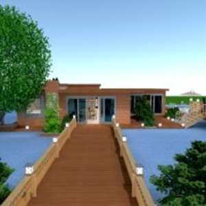 planos apartamento casa terraza muebles 3d