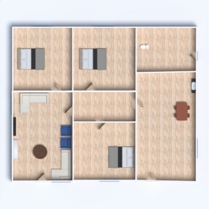 floorplans apartment house terrace furniture 3d