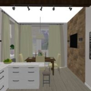 progetti appartamento casa cucina illuminazione rinnovo sala pranzo 3d
