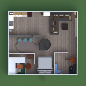 planos apartamento muebles decoración iluminación arquitectura 3d