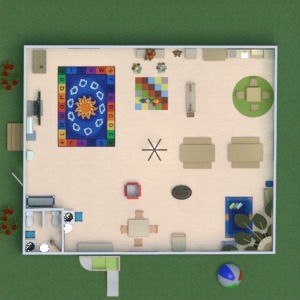 floorplans meble kuchnia pokój diecięcy 3d