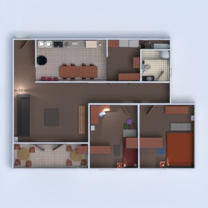 planos apartamento cuarto de baño dormitorio salón cocina hogar 3d