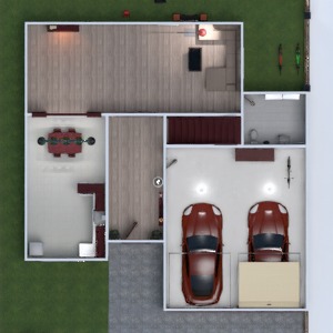planos casa terraza garaje hogar arquitectura 3d