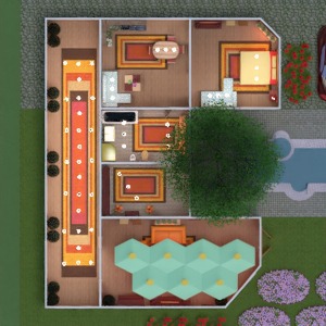 floorplans 独栋别墅 浴室 卧室 客厅 厨房 户外 改造 餐厅 结构 3d