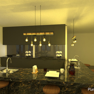floorplans 厨房 咖啡馆 3d