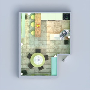 floorplans virtuvė valgomasis 3d