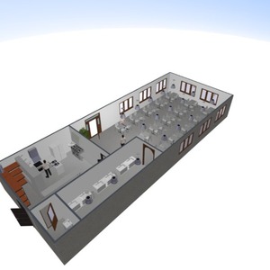 floorplans vonia virtuvė biuras valgomasis 3d