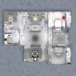 планировки дом ванная спальня гостиная гараж 3d