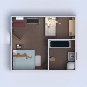 floorplans wystrój wnętrz sypialnia pokój dzienny 3d