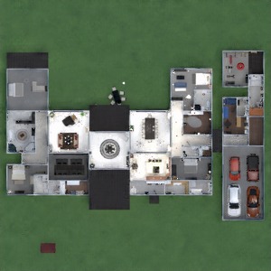 floorplans casa banheiro garagem área externa 3d