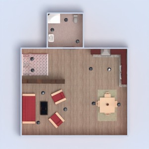 floorplans appartement meubles décoration salle de bains chambre à coucher salon cuisine eclairage paysage 3d