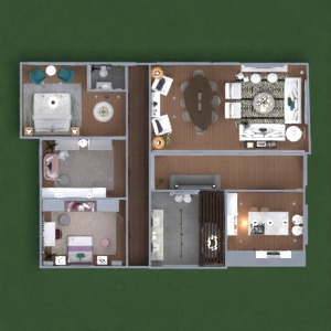floorplans 独栋别墅 浴室 卧室 儿童房 3d