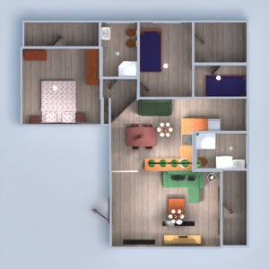 floorplans appartement maison meubles décoration chambre à coucher salon cuisine chambre d'enfant eclairage maison café salle à manger architecture 3d