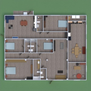 floorplans meubles décoration 3d