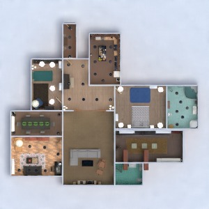 floorplans appartement meubles diy salle de bains chambre à coucher salon cuisine eclairage salle à manger entrée 3d