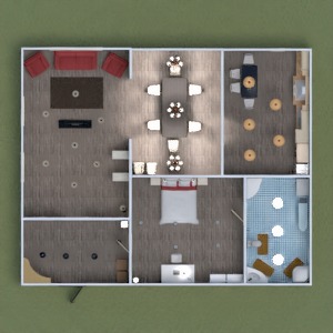 floorplans butas vonia miegamasis 3d