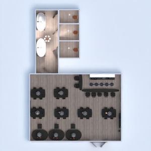 floorplans bathroom kitchen cafe 3d