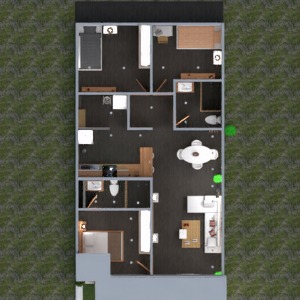 floorplans 公寓 独栋别墅 装饰 户外 结构 3d