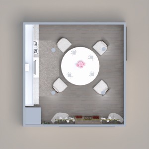floorplans mobílias sala de jantar 3d