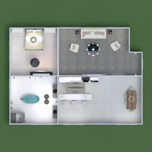 floorplans namas vonia miegamasis svetainė virtuvė apšvietimas valgomasis prieškambaris 3d