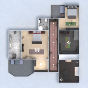floorplans 独栋别墅 家具 装饰 景观 结构 3d