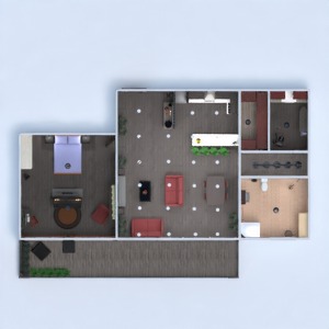 floorplans 公寓 露台 家具 装饰 照明 3d