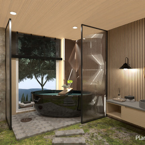 floorplans dom meble wystrój wnętrz łazienka oświetlenie 3d