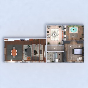 floorplans appartement meubles décoration salle de bains chambre à coucher salon cuisine eclairage maison salle à manger architecture espace de rangement studio entrée 3d