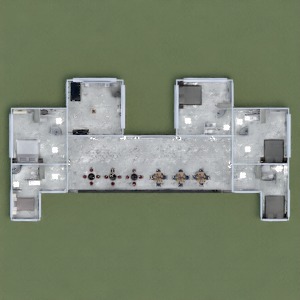 floorplans 独栋别墅 家具 3d